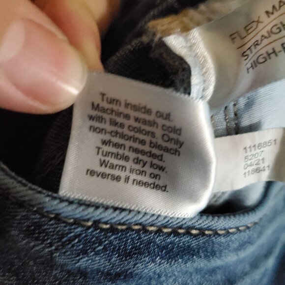 Lane Bryant Jeans Womens Size 18 Blue High-Rise Skinny Straight Fit Flex Magic - Picture 5 of 13